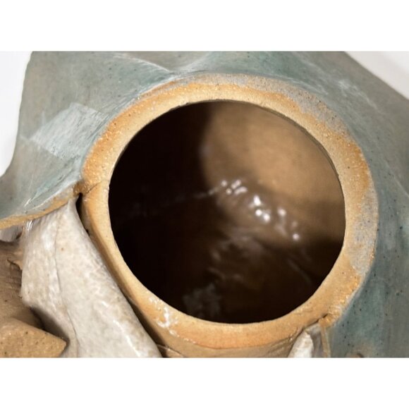 Vintage Stoneware Figurine Spaghetti Hair Planter (?) From Ireland Unique - Picture 5 of 11